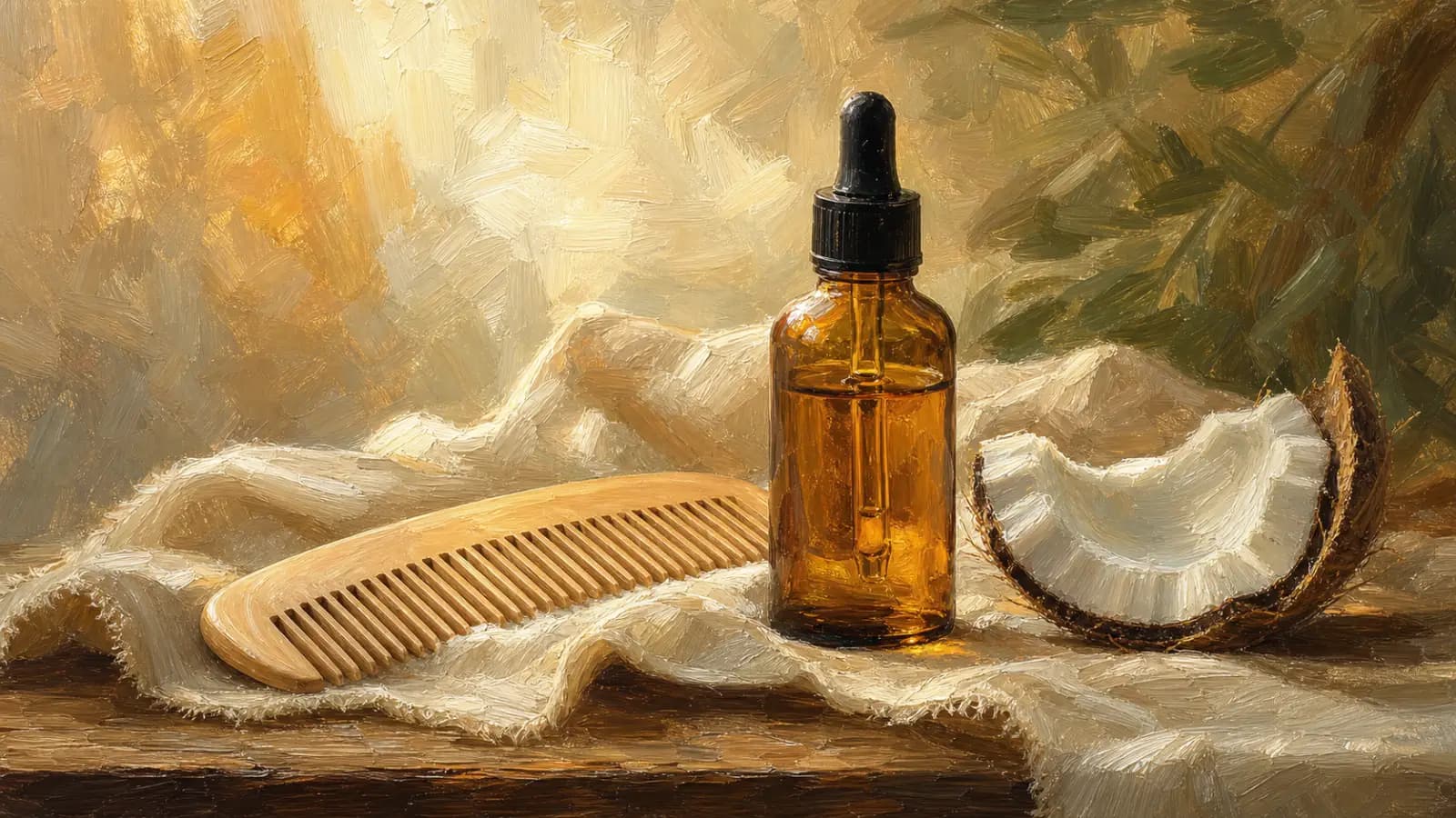 Huile MCT C8 pour le cuir chevelu : dermite séborrhéique et pellicules
