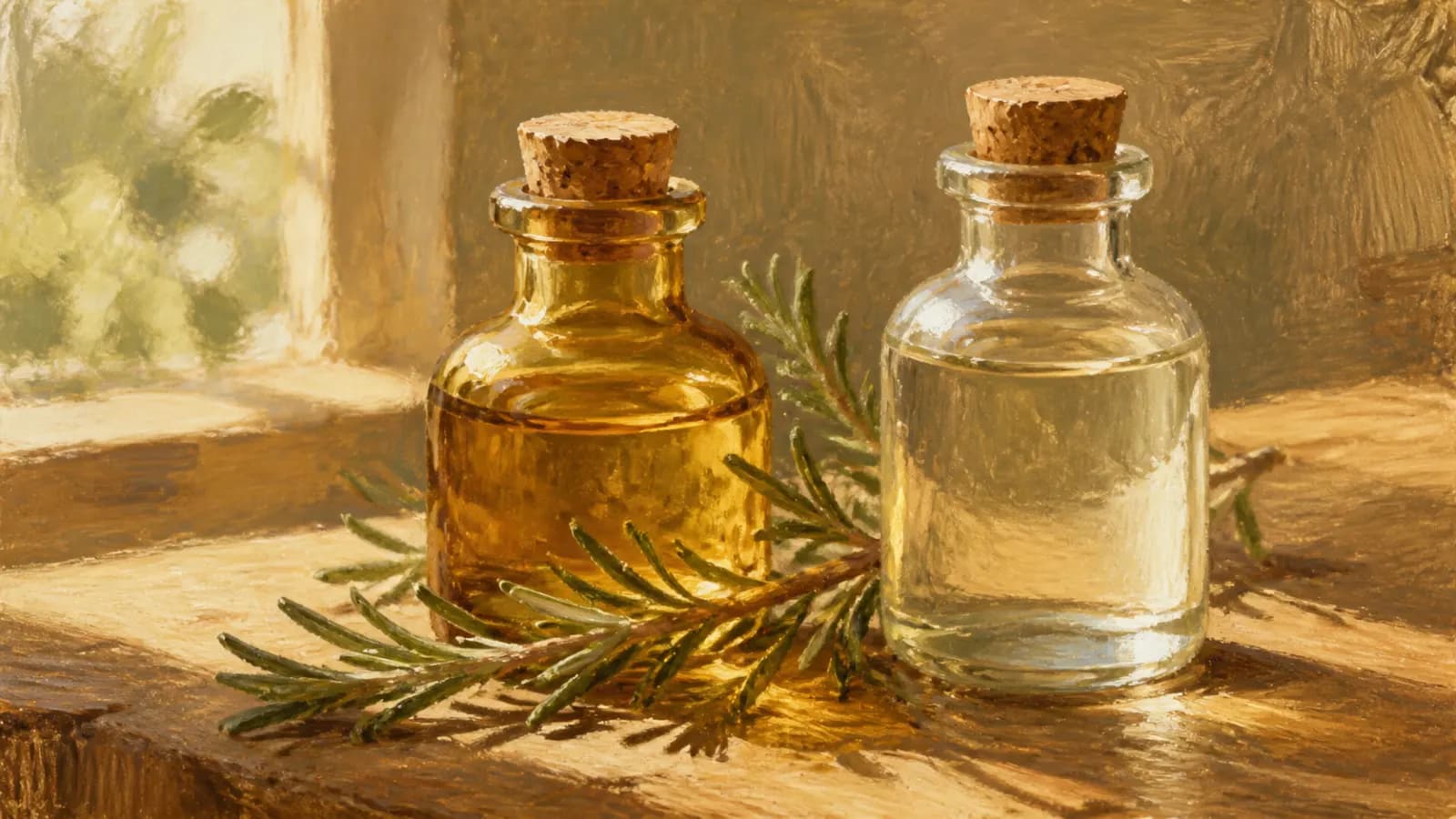 Huile de romarin, eau ou hydrolat : que choisir pour les cheveux ?