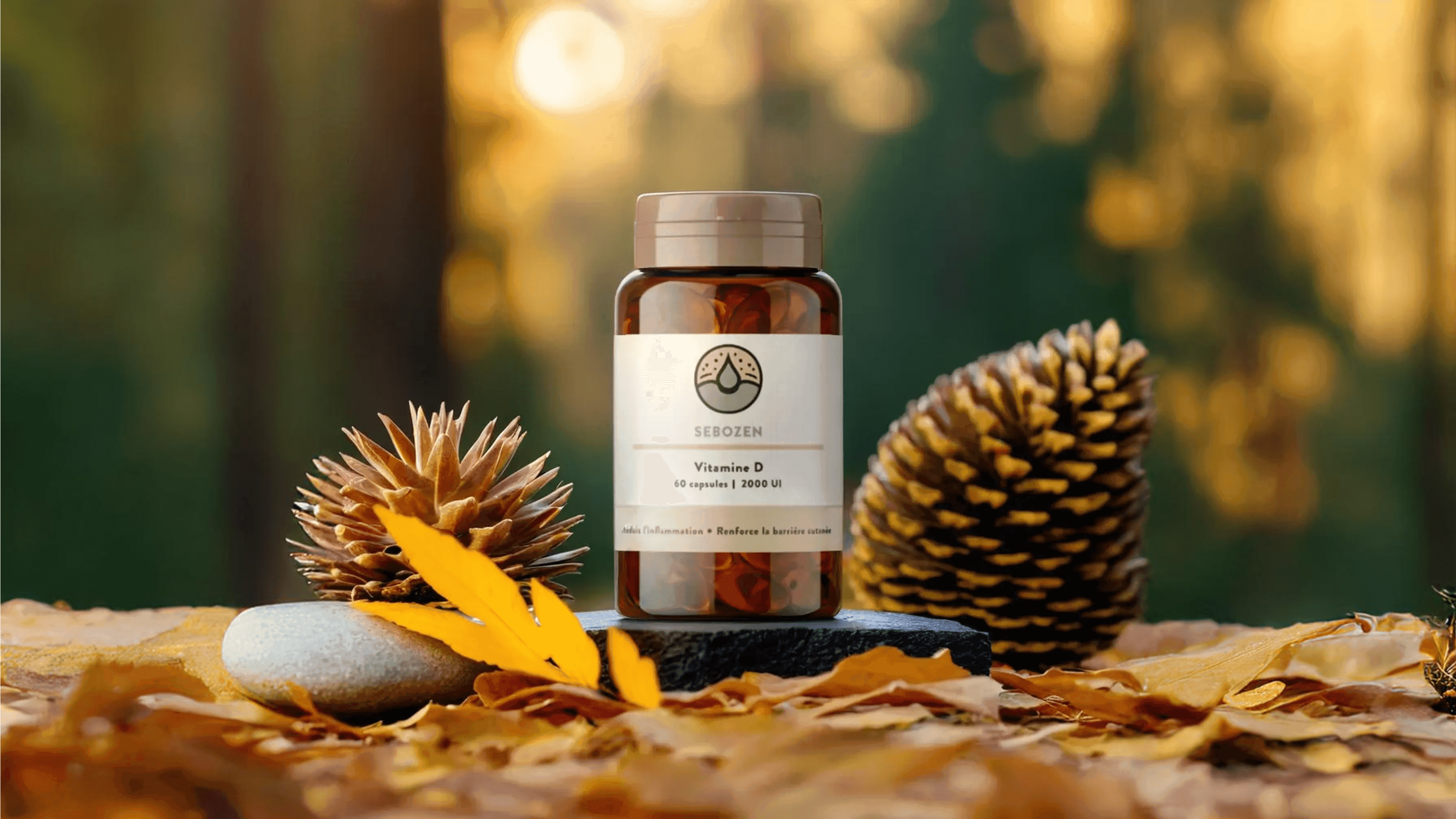Gélules de vitamine D3 Sebozen