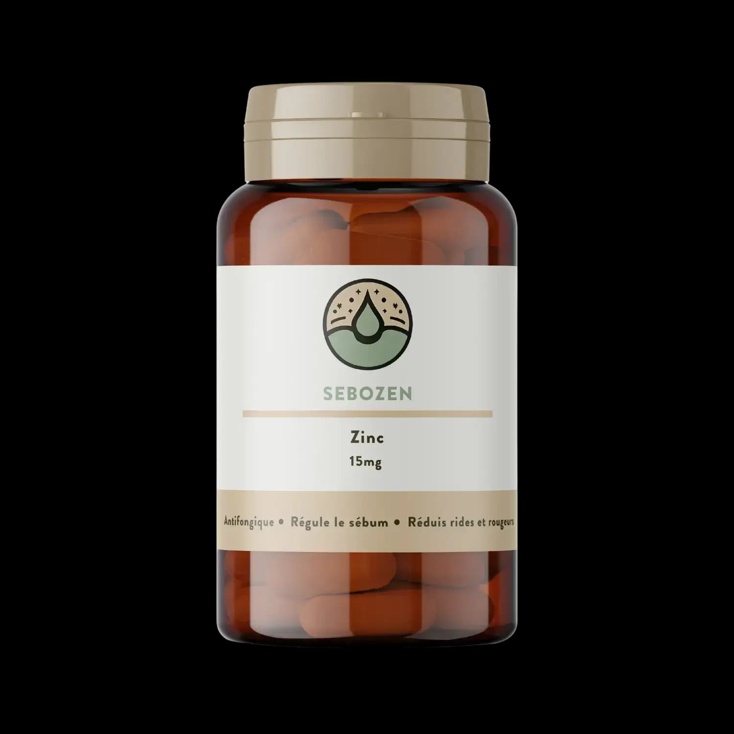 photo de capsules de zinc pour réguler le sebum et réduire la dermite séborrhéique, l'eczema, la rosacée et le psoriasis