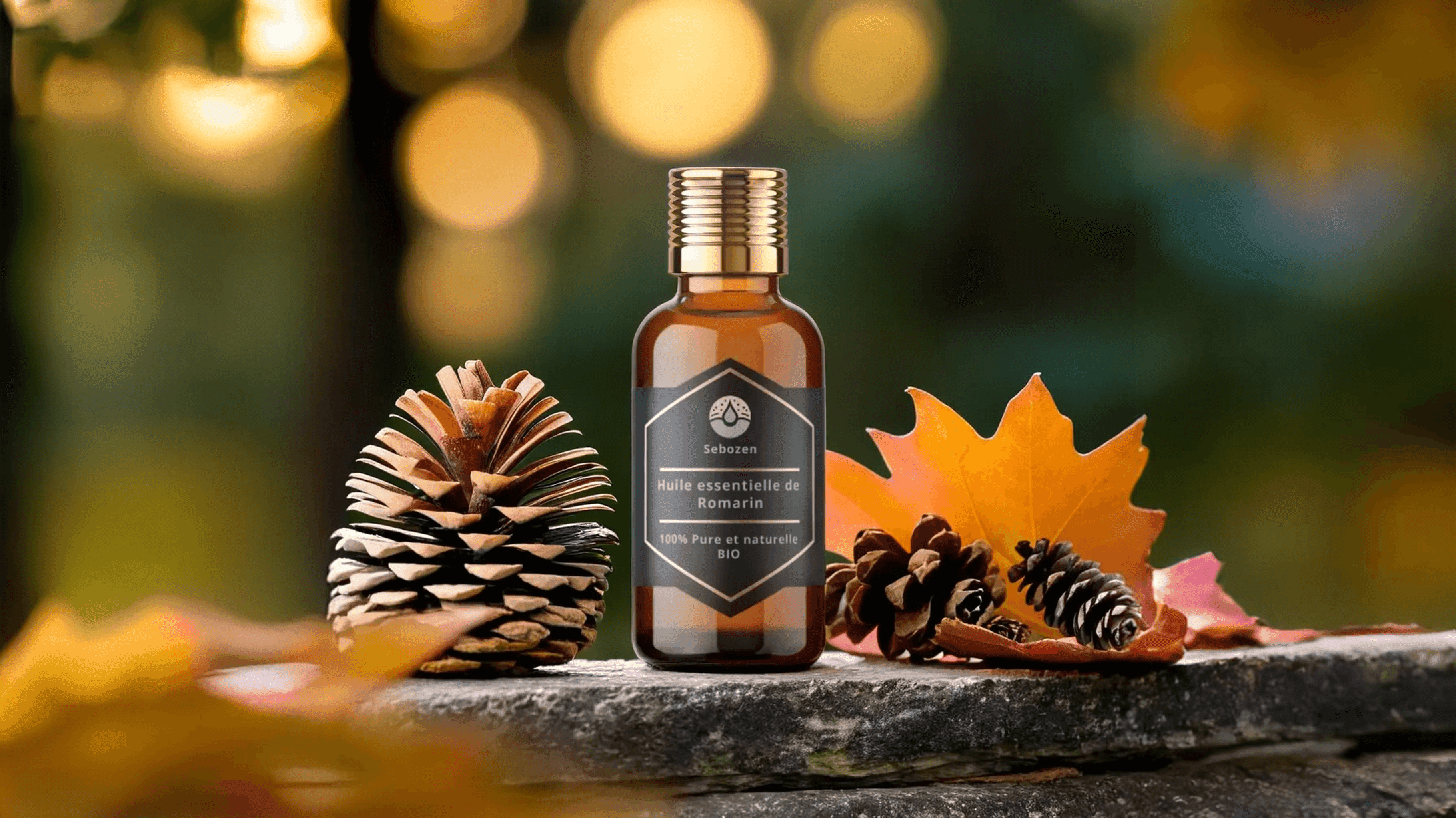 Flacon d'huile essentielle de romarin Sebozen