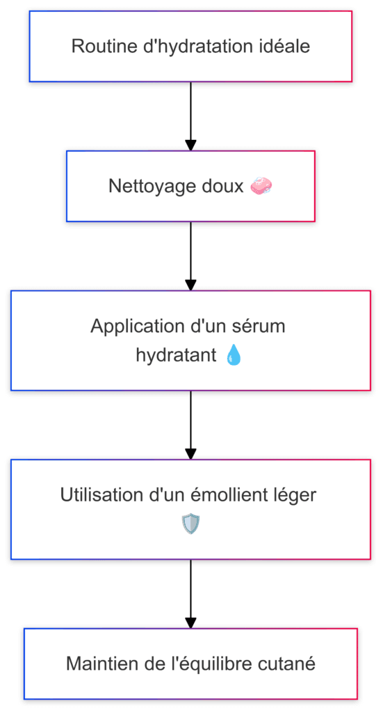 schéma d'une routine beauté pour la dermite séborrhéique
