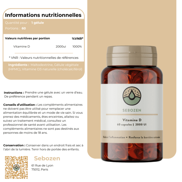 Fiche Produit Vitamine D Sebozen