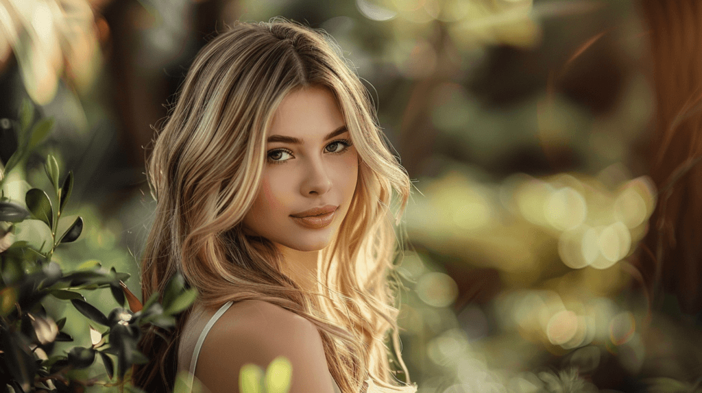 une femme magnifique avec de beau cheveux grace a l'acide caprylique de l'huile MCT sebozen