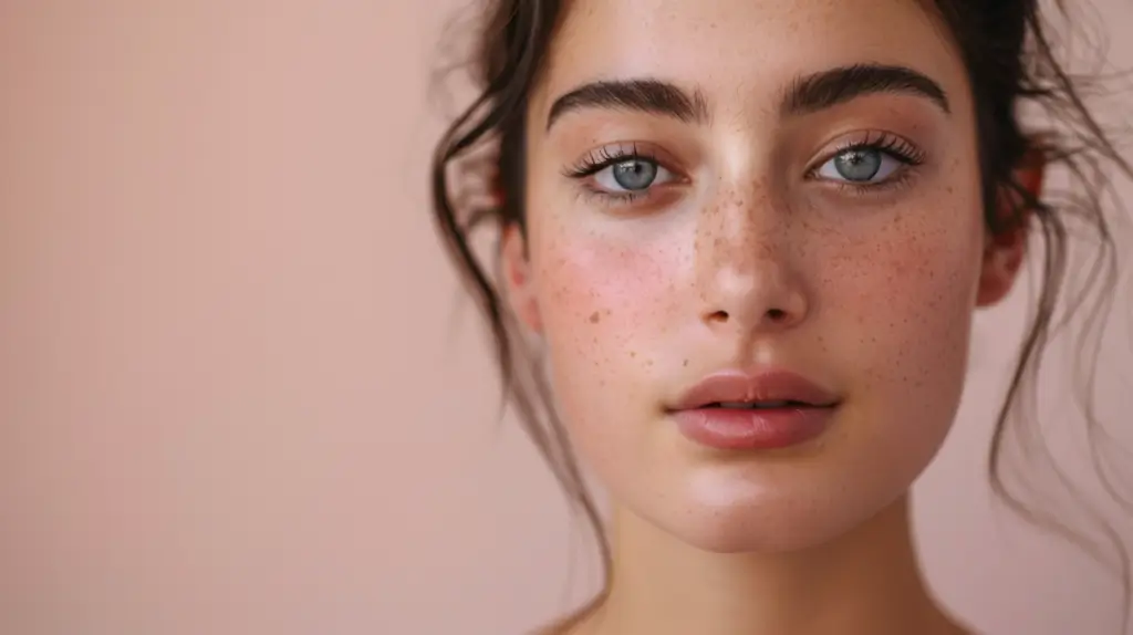 Femme avec des rougeurs. Malassezia, dermite séborrhéique, psoriasis, eczéma, dermatite atopique, acné, champignons, peau, troubles cutanés, M. caprae, M. cuniculi, M. dermatis, M. equina, M. furfur, M. globosa, M. japonica, M. nana, M. obtusa, M. pachydermatis, M. restricta, M. slooffiae, M. sympodialis, géographie, ethnie, acides gras, huiles, polysorbates, pellicules, staphylococcus aureus, soins de la peau, ingrédients problématiques, triglycérides, céramides, huile de coco.